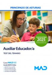 Portada de Auxiliar Educador/a. Test del temario. Principado de Asturias