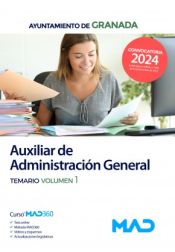Portada de Auxiliar de Administración General. Temario volumen 1. Ayuntamiento de Granada