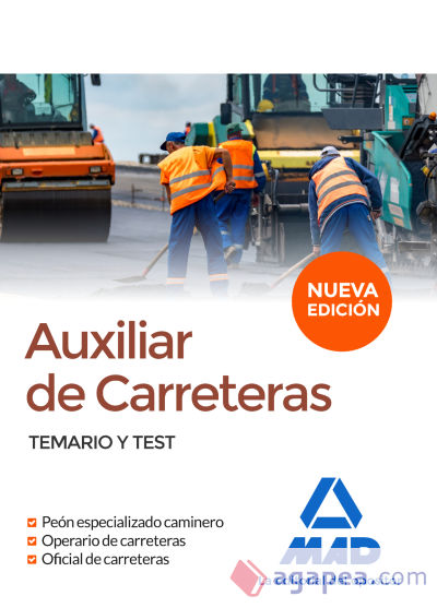 Auxiliar de Carreteras. Temario y Test