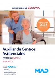 Portada de Auxiliar de Centros Asistenciales. Temario parte 2 volumen 2. Diputación Provincial de Segovia