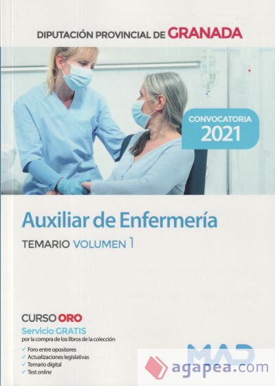 Auxiliar de Enfermería. Temario volumen 1. Diputación de Granada