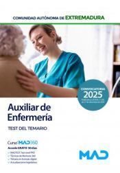 Portada de Auxiliar de Enfermería. Test. Comunidad Autónoma de Extremadura