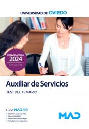 Portada de Auxiliar de Servicios. Test del temario. Universidad de Oviedo