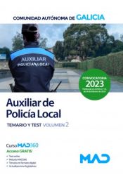 Portada de Auxiliar de la Policía Local. Temario y test volumen 2. Comunidad Autónoma de Galicia