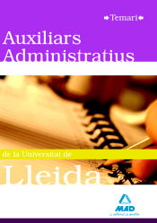 Portada de Auxiliars administratius de la universitat de lleida. Temari