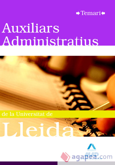 Auxiliars administratius de la universitat de lleida. Temari