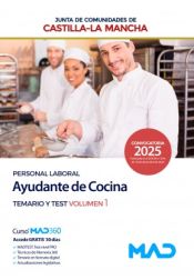 Portada de Ayudante de Cocina (Personal Laboral). Temario y test volumen 1. Junta de Comunidades Castilla-La Mancha