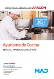 Portada de Ayudante de Cocina. Temario de Materias Específicas. Comunidad Autónoma de Aragón