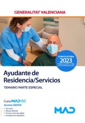 Portada de Ayudante de Residencia/Servicios. Temario parte especial. Generalitat Valenciana