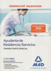 Portada de Ayudante de Residencia/Servicios de la Administración de la Generalitat Valenciana. Temario Parte Especial