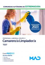 Portada de Camarero/a-Limpiador/a (Personal Laboral Grupo V). Test. Comunidad Autónoma de Extremadura