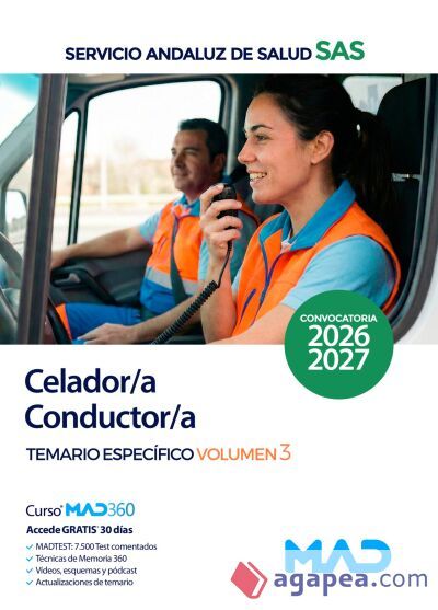 Celador/a-Conductor/a. Temario Espec&iacute;fico Volumen 3. Servicio Andaluz de Salud (SAS)