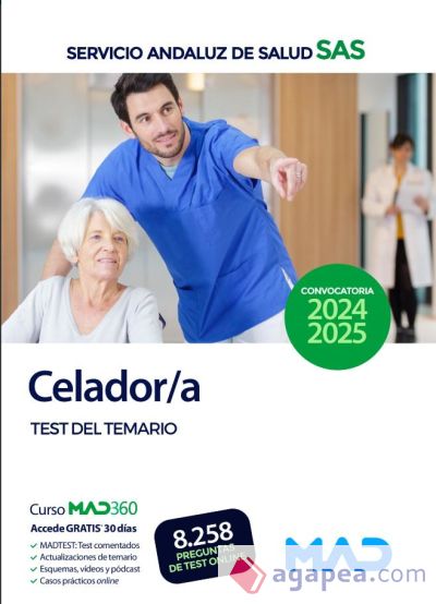 Celador/a. Test comentados. Servicio Andaluz de Salud (SAS)