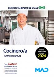 Portada de Cocinero/a. Temario Común. Servicio Andaluz de Salud (SAS)