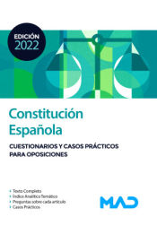 Portada de Constitución Española. Cuestionarios y Casos Prácticos para Oposiciones