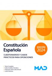 Portada de Constitución Española. Cuestionarios y Casos Prácticos para Oposiciones
