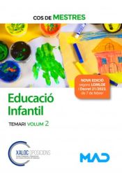 Portada de Cos de Mestres. Educació Infantil. Temari volum 2. Generalitat de Cataluña