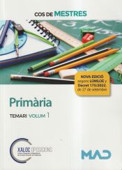 Portada de Cos de Mestres. Primària. Temari volum 1. Generalitat de Cataluña