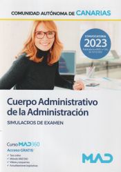 Portada de Cuerpo Administrativo. Simulacros de examen. Comunidad Autónoma de Canarias