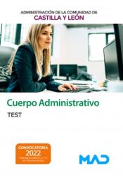 Portada de Cuerpo Administrativo de la Administración. Test. Comunidad Autónoma de Castilla y León