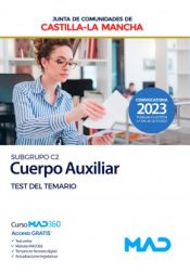 Portada de Cuerpo Auxiliar (Subgrupo C2). Test del temario. Junta de Comunidades Castilla-La Mancha