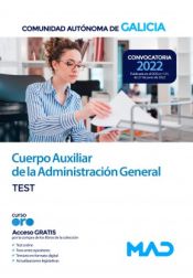 Portada de Cuerpo Auxiliar de la Administración General. Test. Comunidad Autónoma de Galicia