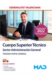 Portada de Cuerpo Superior Técnico, sector administración general. Temario parte general. Generalitat Valenciana