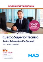 Portada de Cuerpo Superior Técnico, sector administración general. Test parte general. Generalitat Valenciana