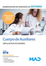 Portada de Cuerpo de Auxiliares. Simulacros de examen. Principado de Asturias