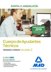 Portada de Cuerpo de Ayudantes Técnicos de la Junta de Andalucía. Temario Común Volumen 2