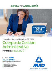 Portada de Cuerpo de Gestión Administrativa [Especialidad Gestión Financiera (A2 1200)] de la Junta de Andalucía. Temario Volumen 2