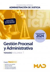 Portada de Cuerpo de Gestión Procesal y Administrativa (promoción interna). Temario volumen 1. Administración de Justicia