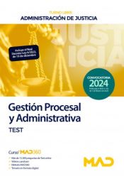 Portada de Cuerpo de Gestión Procesal y Administrativa (turno libre). Test. Administración de Justicia