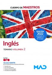 Portada de Cuerpo de Maestros. Inglés. Temario volumen 2