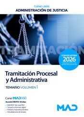 Portada de Cuerpo de Tramitaci&oacute;n Procesal y Administrativa (turno libre). Temario volumen 1. Administraci&oacute;n de Justicia