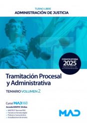 Portada de Cuerpo de Tramitación Procesal y Administrativa (turno libre). Temario volumen 2. Administración de Justicia