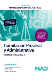 Portada de Cuerpo de Tramitación Procesal y Administrativa (turno libre). Temario volumen 3. Administración de Justicia