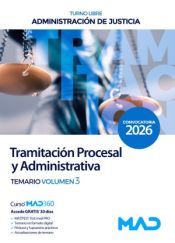 Portada de Cuerpo de Tramitaci&oacute;n Procesal y Administrativa (turno libre). Temario volumen 3. Administraci&oacute;n de Justicia