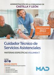 Portada de Cuidador Técnico de Servicios Asistenciales. Materias específicas volumen 1. Comunidad Autónoma de Castilla y León