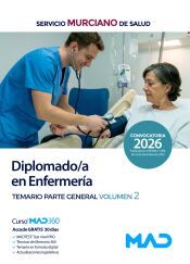 Portada de Diplomado en Enfermer&iacute;a. Temario parte general volumen 2. Servicio Murciano de Salud (SMS)