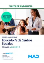 Portada de Educador/a de Centros Sociales (Personal Laboral). Temario volumen 2. Junta de Andalucía