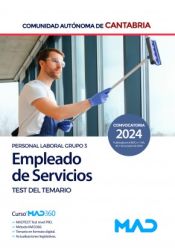 Portada de Empleado de Servicios (Personal Laboral Grupo 3). Test. Comunidad Autónoma de Cantabria