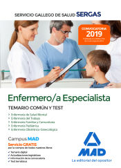 Portada de Enfermero/a Especialista del Servicio Gallego de Salud. Temario común y test