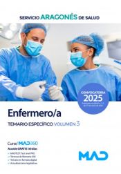 Portada de Enfermero/a. Temario Materia Específica volumen 3. Servicio Aragonés de Salud (SALUD)