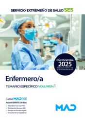 Portada de Enfermero/a. Temario espec&iacute;fico volumen 1. Servicio Extreme&ntilde;o de Salud (SES)