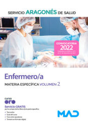 Portada de Enfermero/a. Temario materia específica volumen 2. Servicio Aragonés de Salud (SALUD)