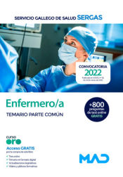 Portada de Enfermero/a. Temario parte común. Servicio Gallego de Salud (SERGAS)