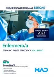 Portada de Enfermero/a. Temario parte especifica volumen 1. Servicio Gallego de Salud (SERGAS)