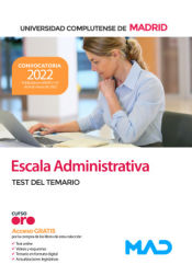 Portada de Escala Administrativa. Test. Universidad Complutense de Madrid