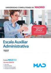 Portada de Escala Auxiliar Administrativa. Test. Universidad Complutense de Madrid